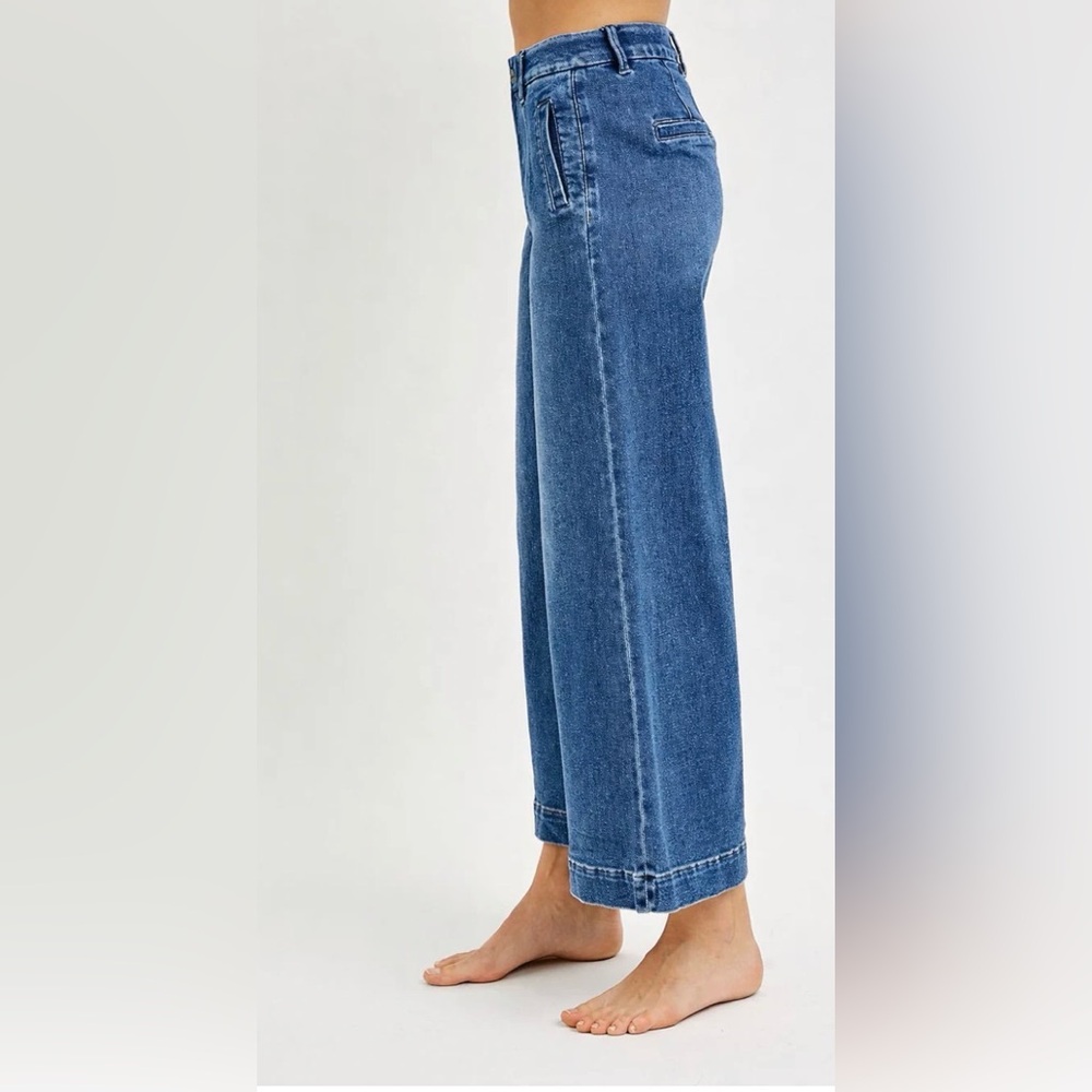 THE POLISHED COMFORT WIDE LEG JEAN BY RISEN NWT